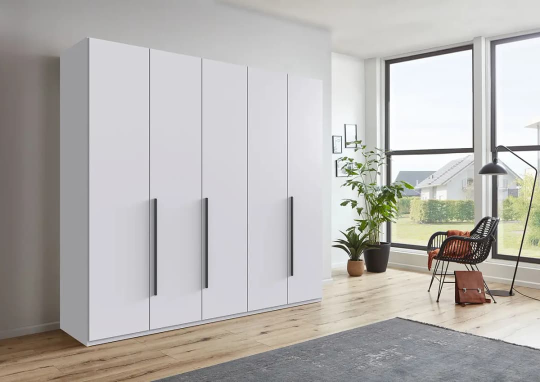 Drehtürenschrank London | Weiß