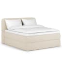 Premium Boxspringbett 180 x 200cm Strukturstoff Purna | Beige