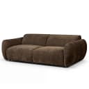 2,5-Sitzer Sofa Braun Chenille Edina | Braun