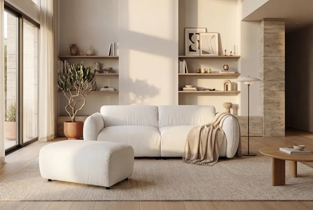 Studio Copenhagen Polsterhocker NORDELLA | Beige