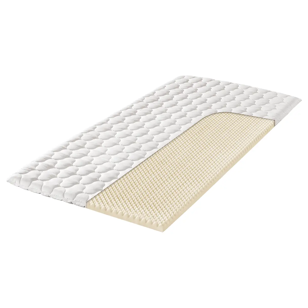 Noppenschaumtopper Medisan Polly 140 x 200cm | Weiß