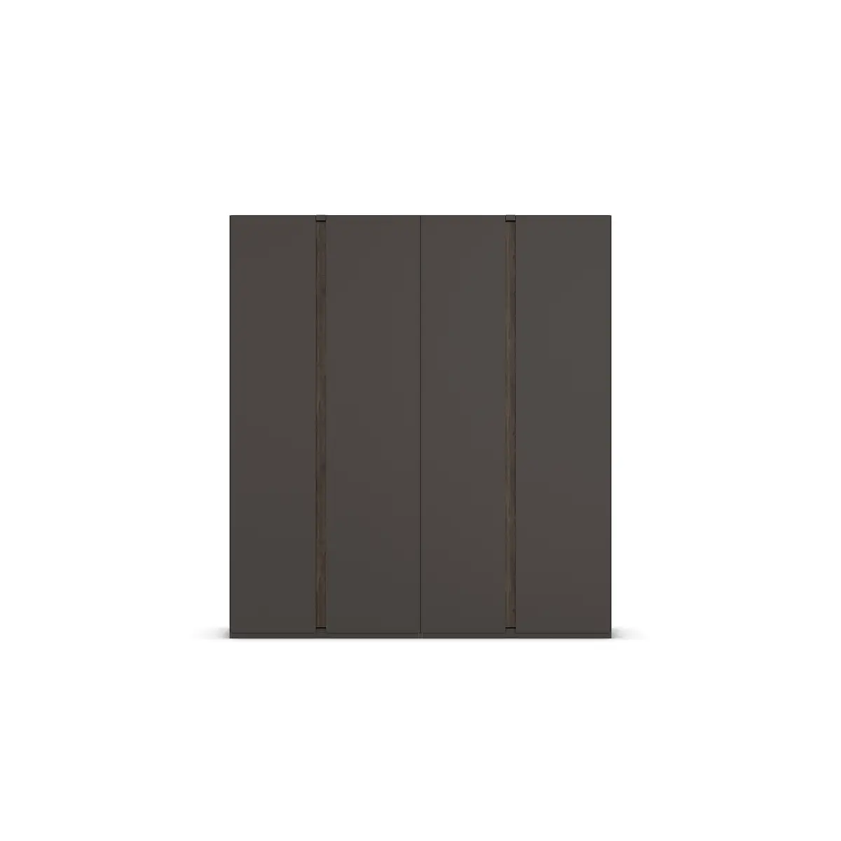 rauch Orange Drehtürenschrank Luana 201cm Grau/Graphit/Eiche Havanna