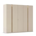 rauch Orange Drehtürenschrank Luana 251cm mit Beleuchtung | Beige