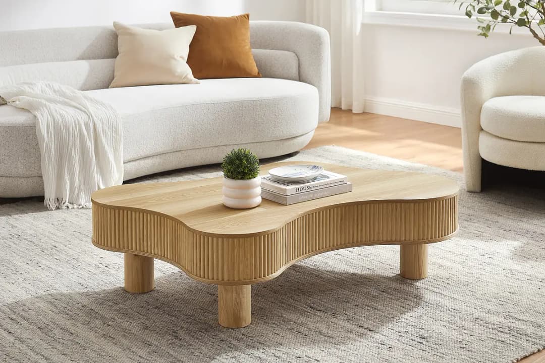 Furnierter Couchtisch Vinkki | Braun