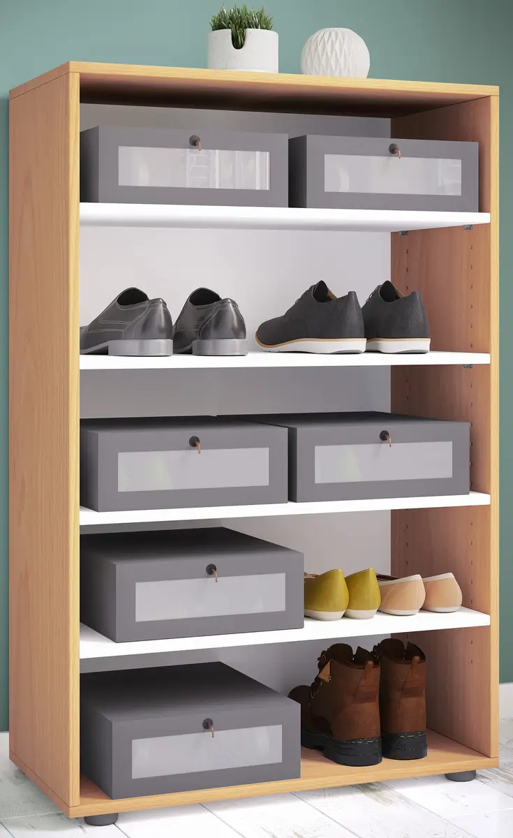 Schuhregal Lona | Holztöne