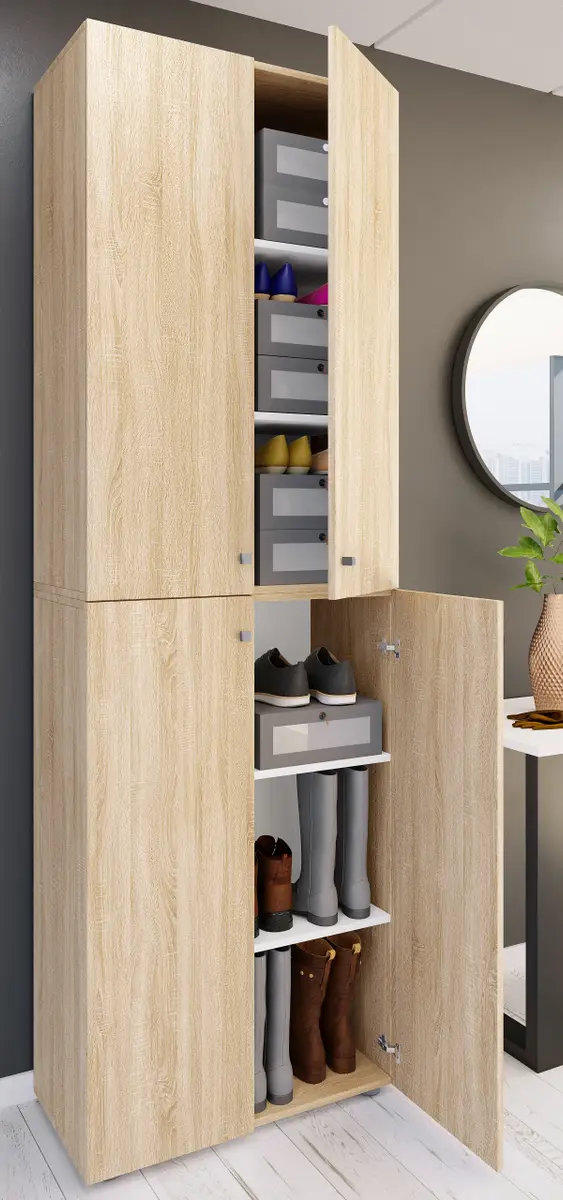 VCM Lona Schuhschrank | Holztöne