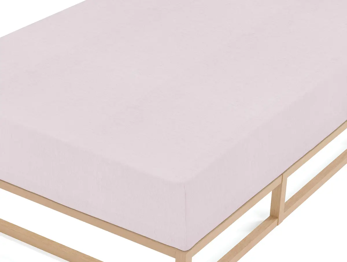 Biberna Flanell-Bettlaken Melange Uni 140 x 200cm Rot/Hellrosa | Rot