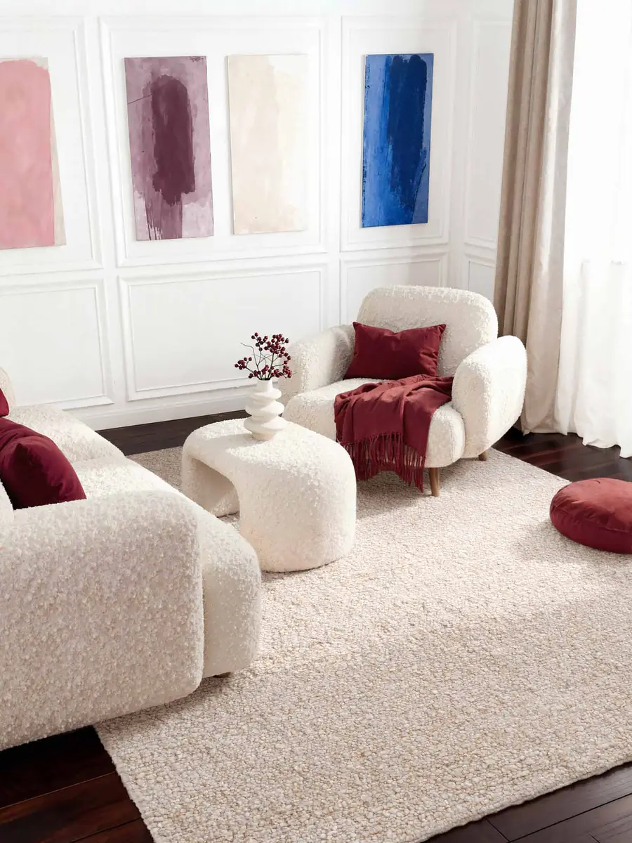 Boucléteppich Portobello | Beige