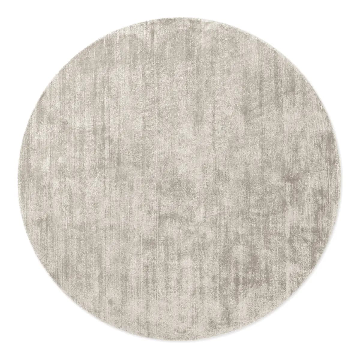 Vikosa Viskoseteppich Jane rund Grau/Silbergrau Ø 120cm | Grau