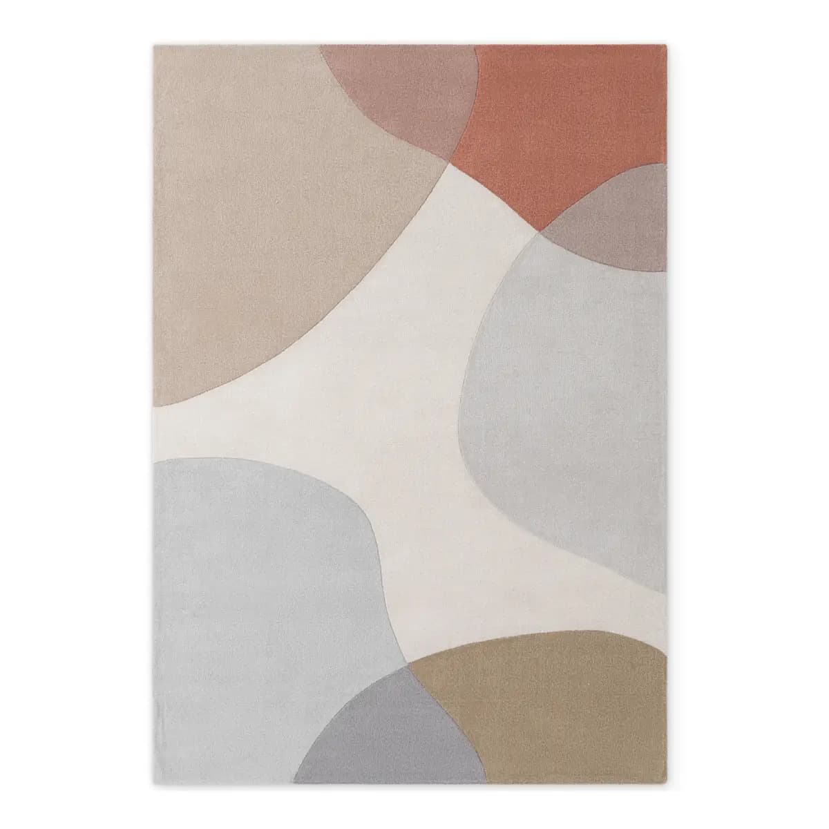 Wollteppich Clarissa Blau/Beige 200 x 300cm | Mehrfarbig