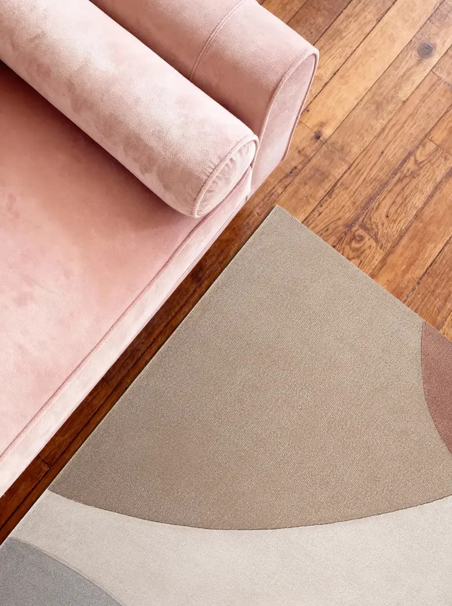 Wollteppich Clarissa Blau/Beige 200 x 300cm | Mehrfarbig