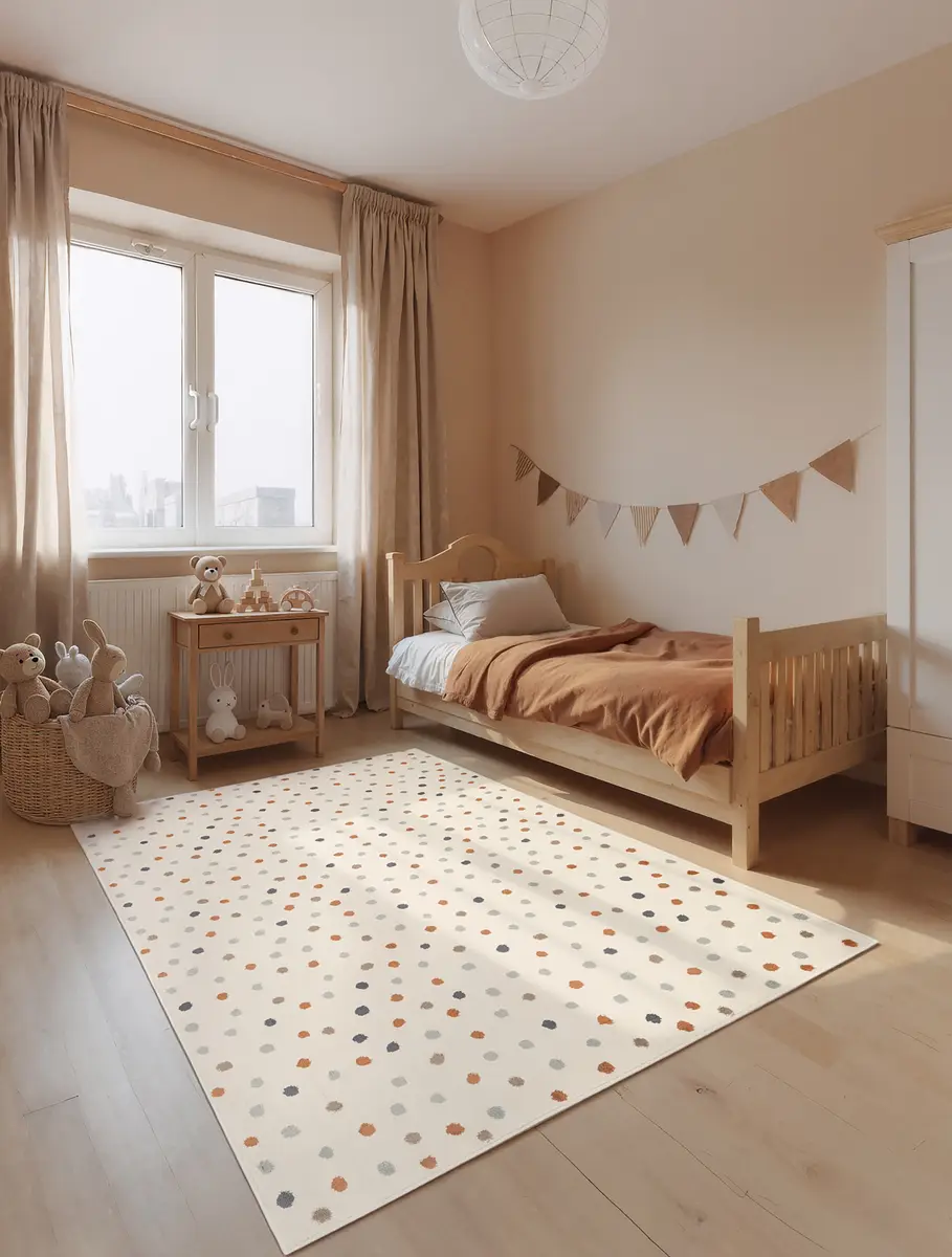 Kinderteppich Konfetti 160 x 235cm Multicolor | Mehrfarbig