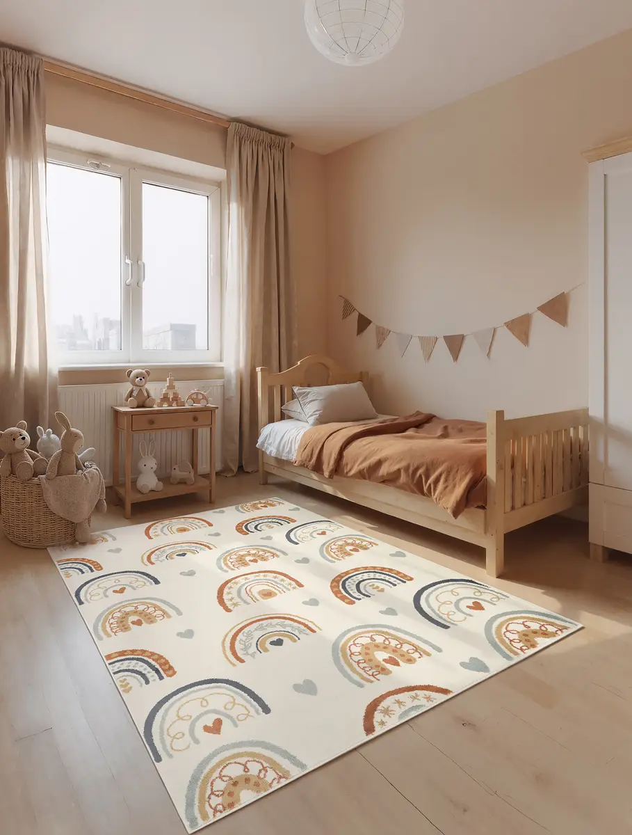 Kinderteppich Bowie | Beige