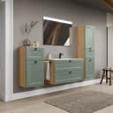 Badset Cascada 4-teilig Kombi F 190cm Grün/Schilfgrün | Grün