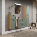 Badset Cascada 4-teilig Kombi F 120cm Grün/Schilfgrün | Grün