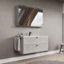 Badset Cascada 2-teilig Kombi G 120cm Grau/Steingrau | Grau