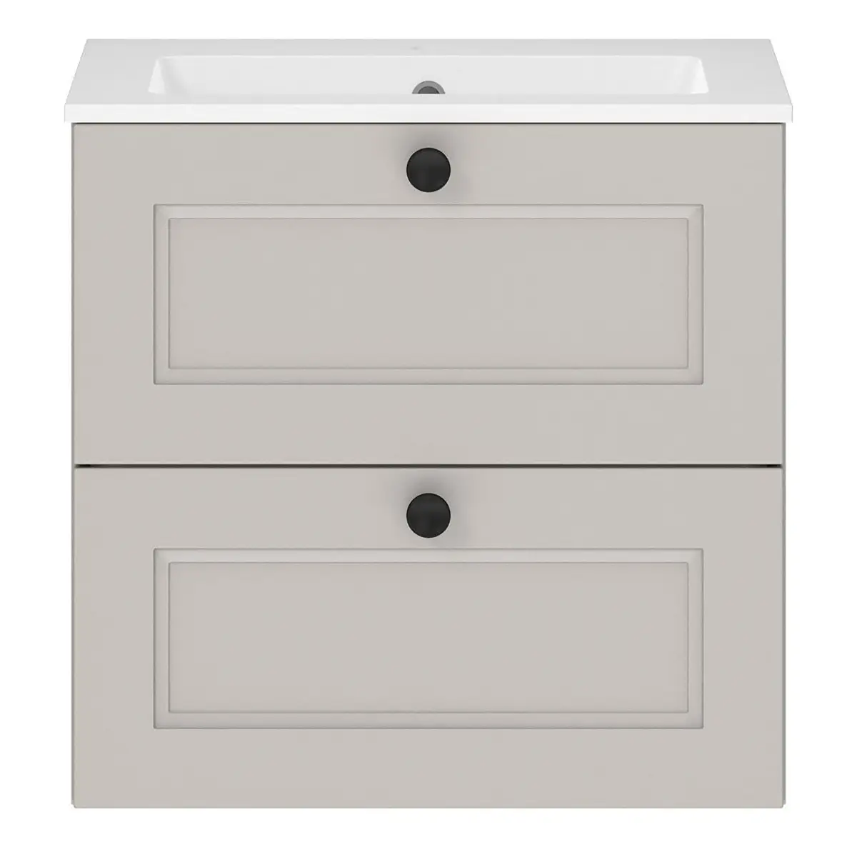 Waschtisch Cascada Typ A 60cm Grau/Steingrau | Grau