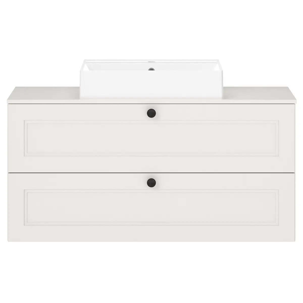 Waschtisch Cascada Typ B 120cm Weiß/Weiß | Weiß