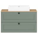 Waschtisch Cascada Typ B 100cm Grün/Schilfgrün | Grün