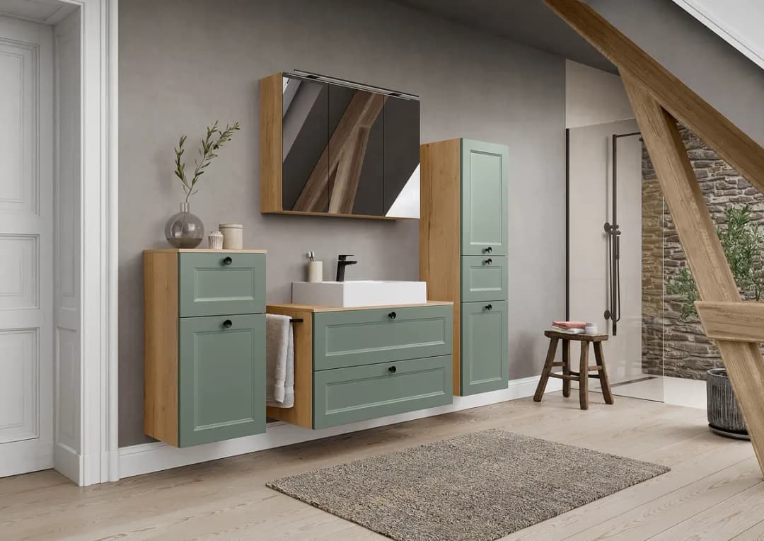 Waschtisch Cascada Typ B 100cm Grün/Schilfgrün | Grün