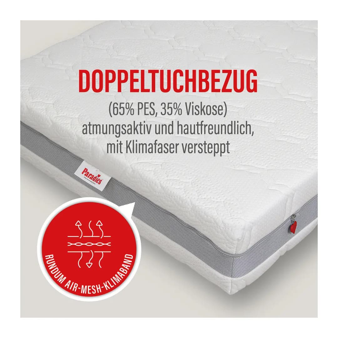 Kaltschaummatratze Paradies Prolife 160 x 200cm H3 Doppeltuch