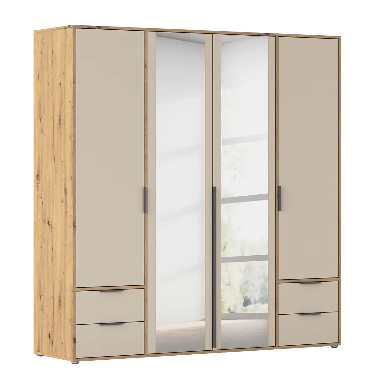 rauch Blue Drehtürenschrank Nagata 187cm | Holztöne