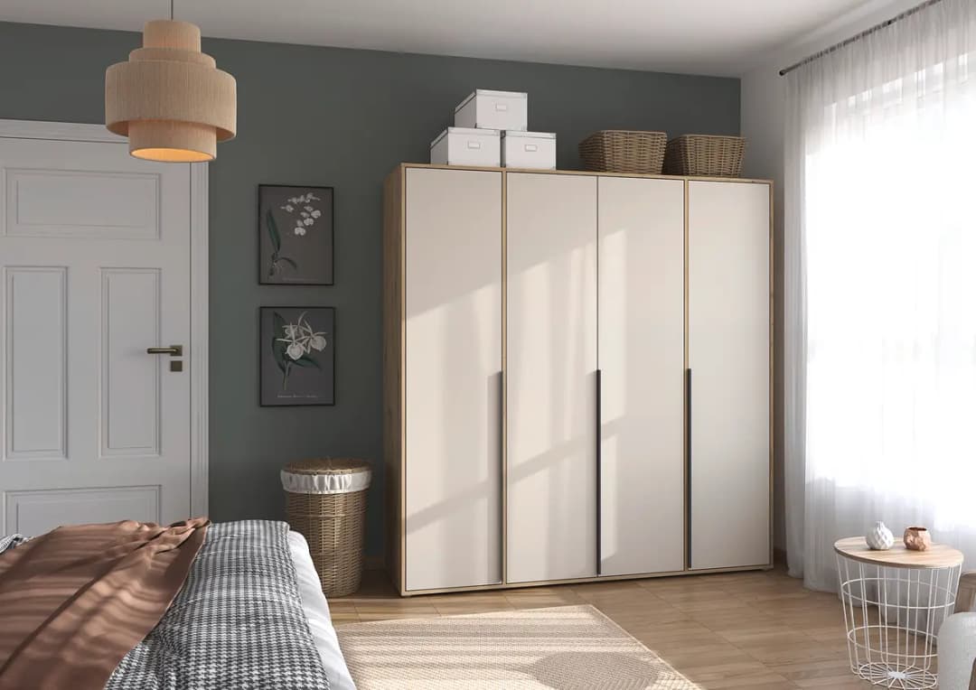 rauch Blue Drehtürenschrank Nagata 187cm | Holztöne