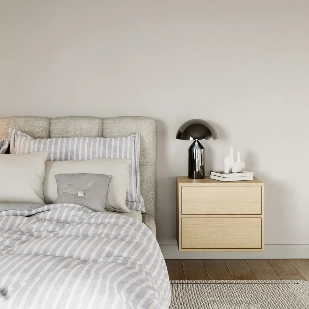 Hänge-Nachtkommode Framme 40cm Braun/Eiche Lindberg Dekor | Holztöne