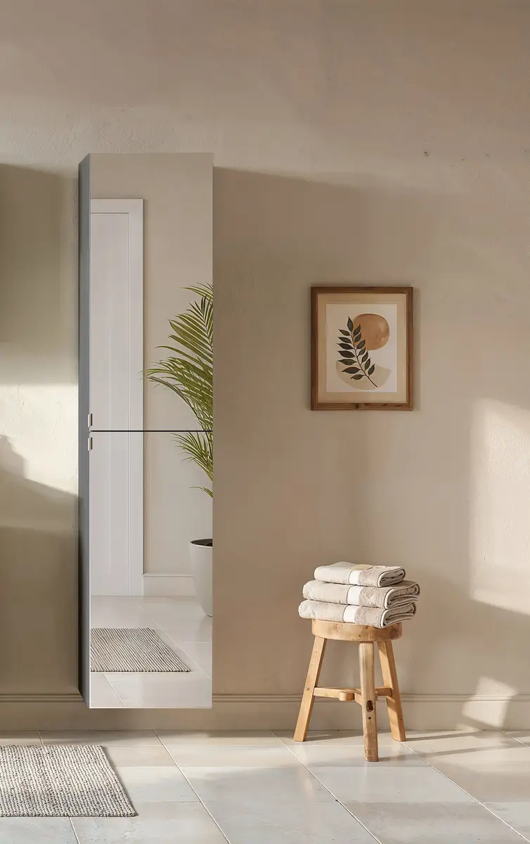 loftscape Hochschrank Spiegelfront | Grau