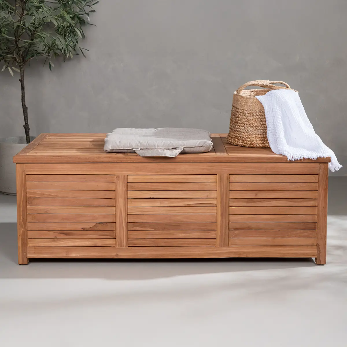 Gartentruhe Aoda | Beige