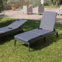 Verstellbare Gartenliege Sirolo Typ B | Schwarz