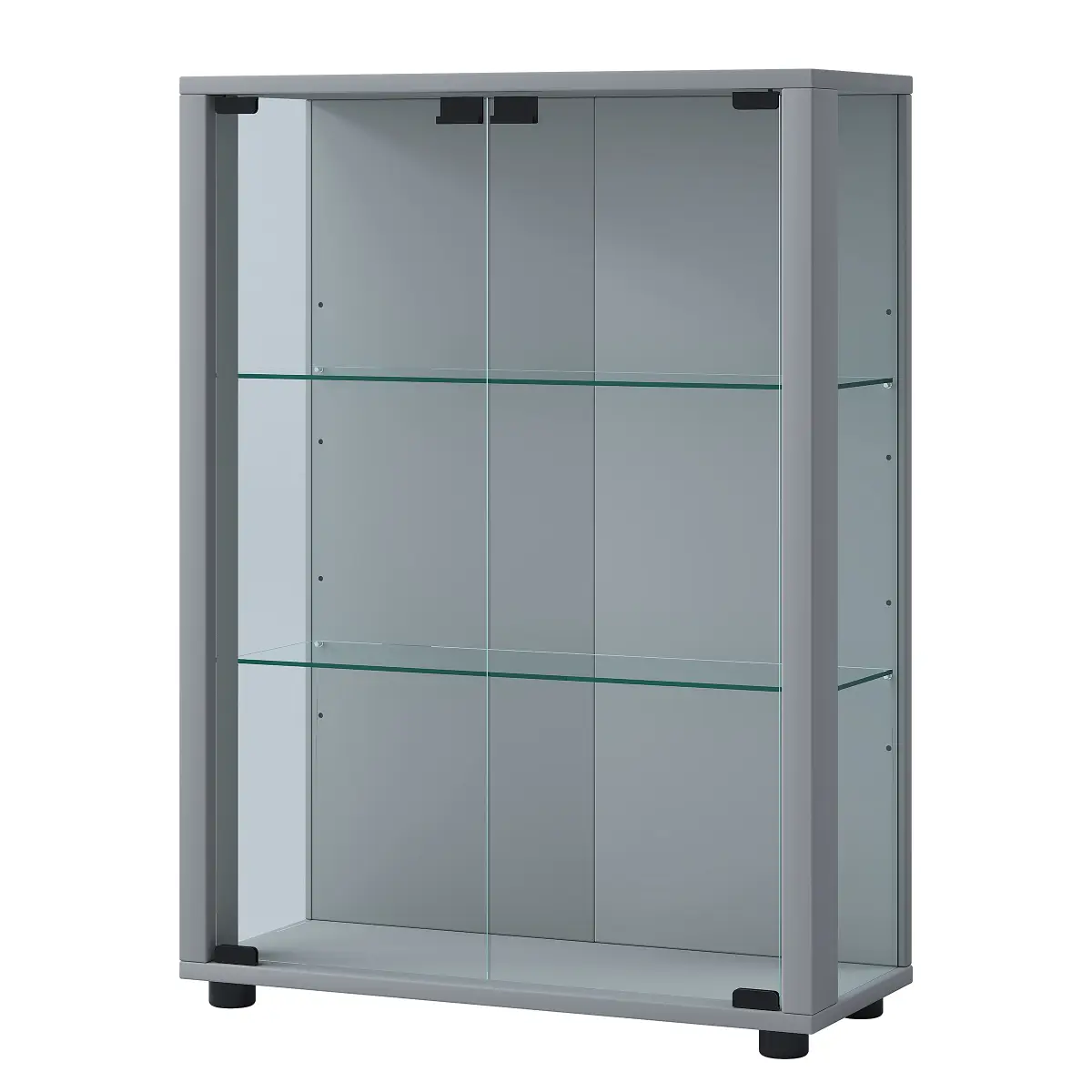 Vitrinenschrank Sintalo | Silber