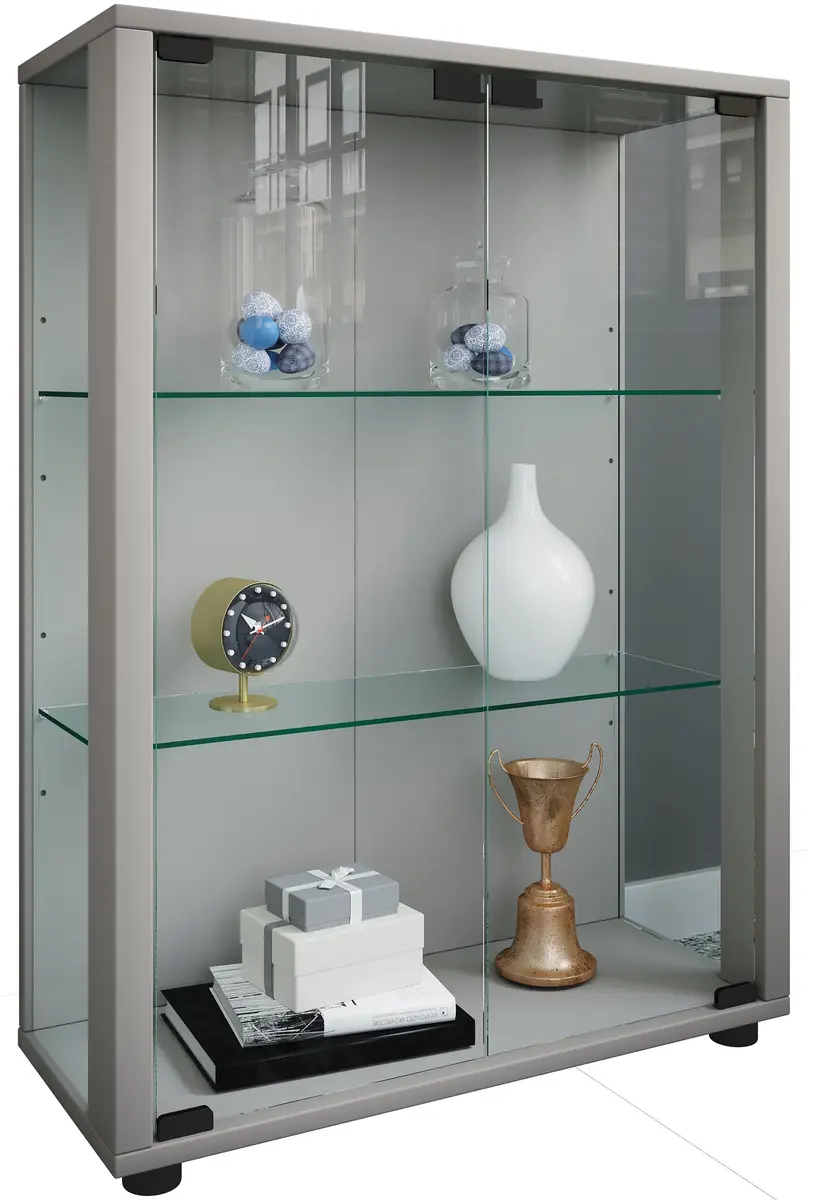 Vitrinenschrank Sintalo | Silber