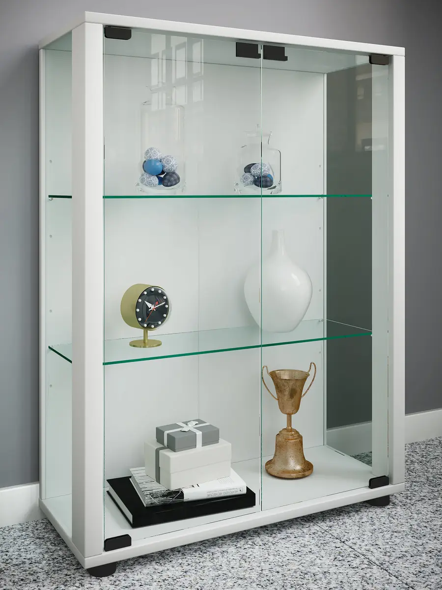 Vitrinenschrank Sintalo | Weiß