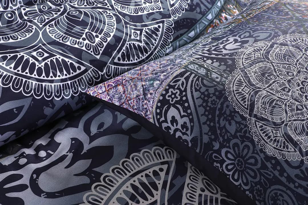 Kayoom Satin-Bettwäsche Medley | Blau