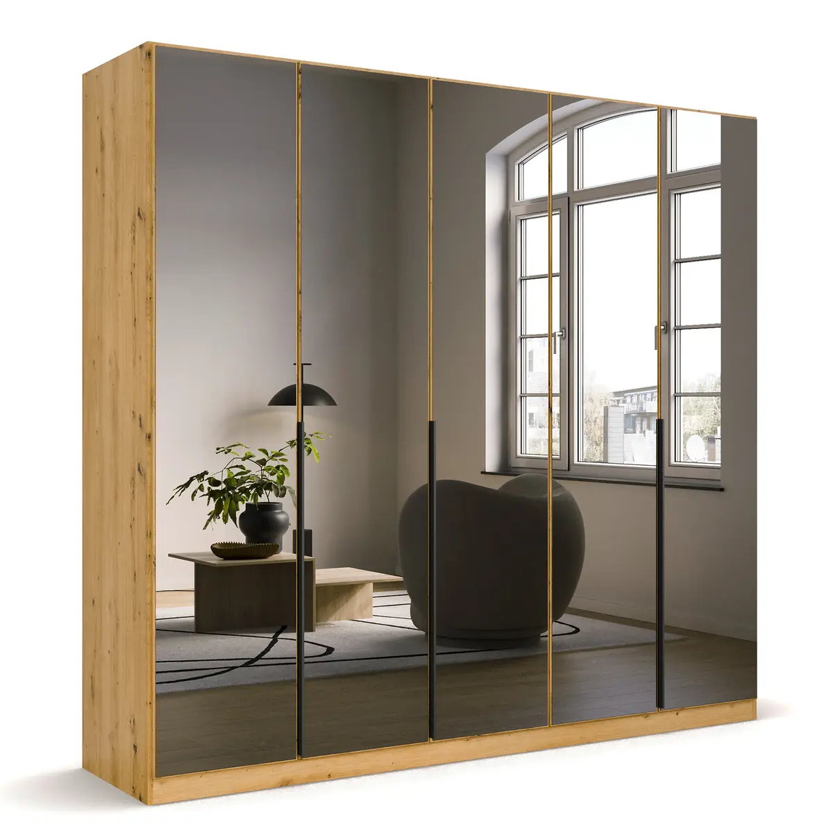 rauch Orange Drehtürenschrank Skyla Typ A | Holztöne