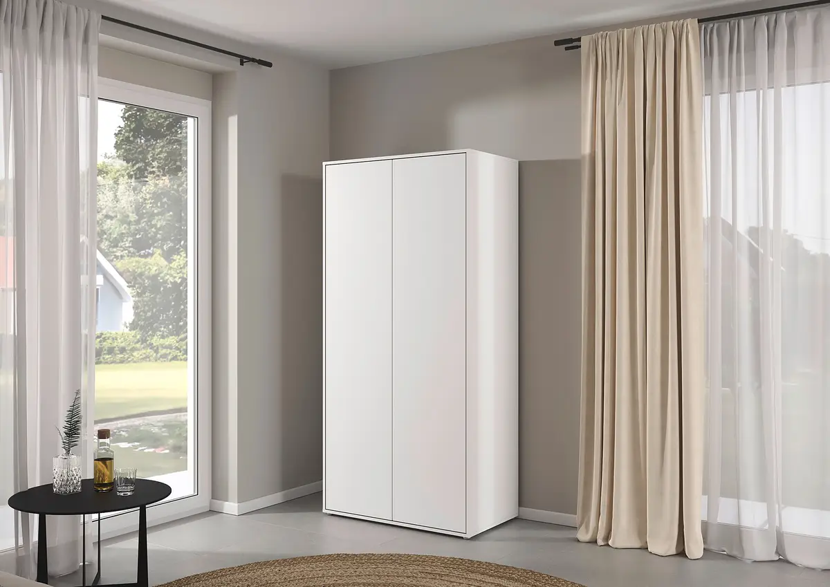 rauch Blue Drehtürenschrank Nabila 93cm | Weiß