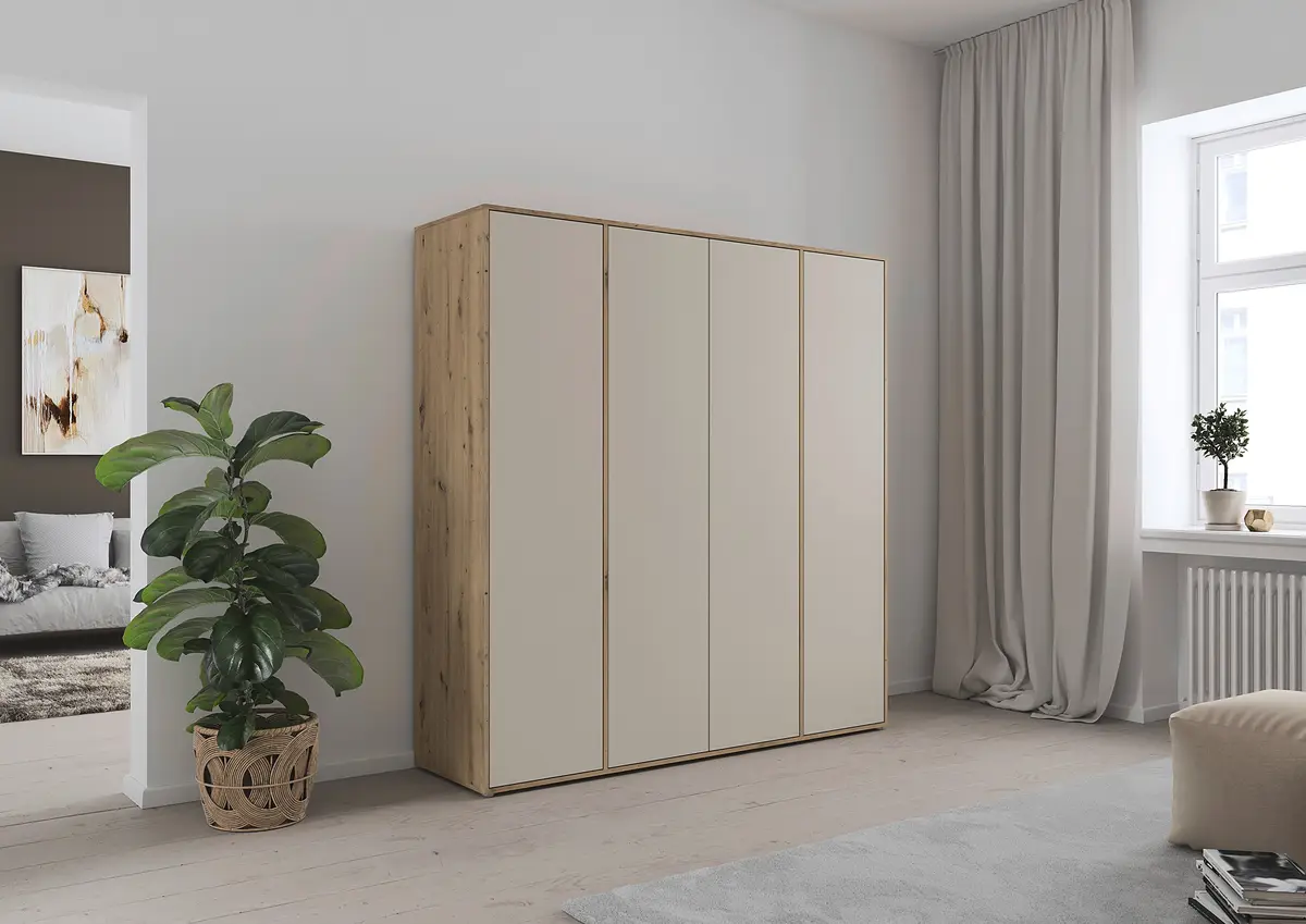 rauch Blue Drehtürenschrank Nabila 187cm | Holztöne