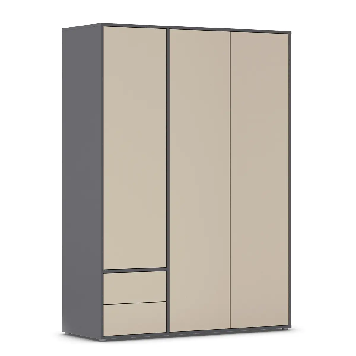 rauch Blue Drehtürenschrank Nabila 140cm | Mehrfarbig