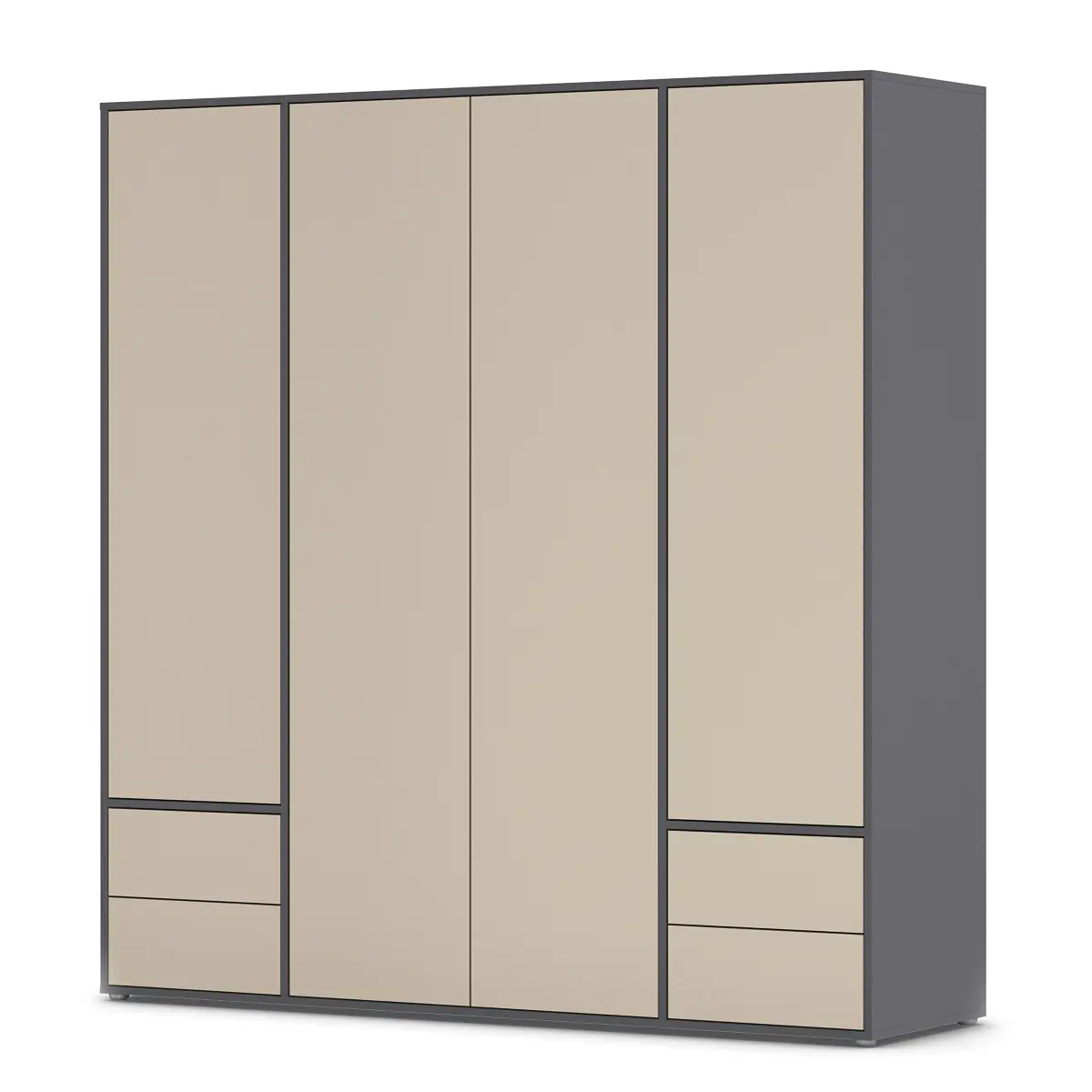 rauch Blue Drehtürenschrank Nabila 187cm 4 | Grau