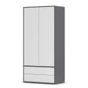 rauch Blue Drehtürenschrank Nabila 93cm | Mehrfarbig