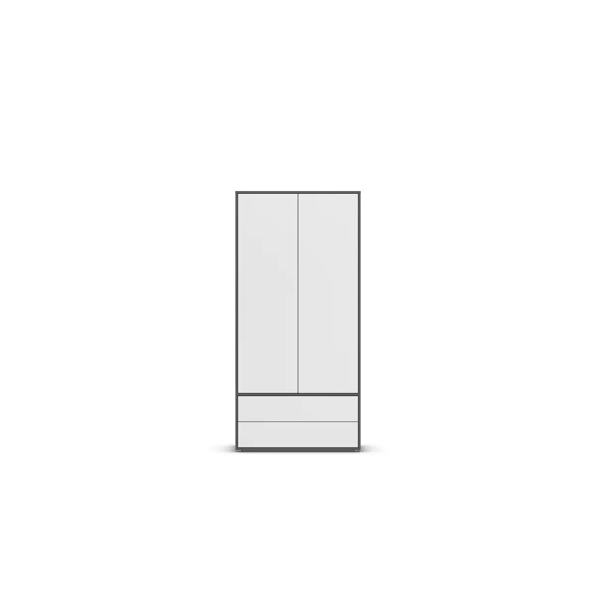 rauch Blue Drehtürenschrank Nabila 93cm | Mehrfarbig