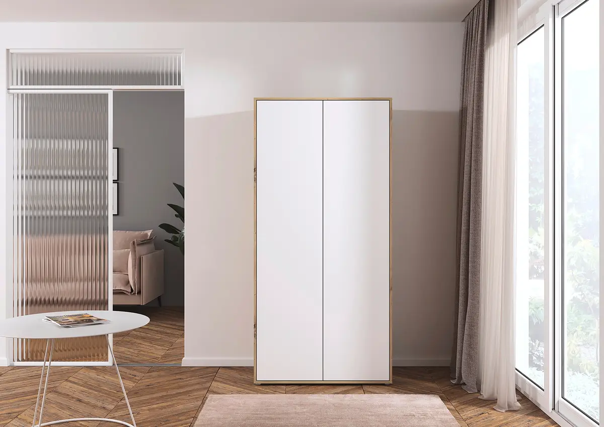 rauch Blue Drehtürenschrank Nabila 93cm | Mehrfarbig