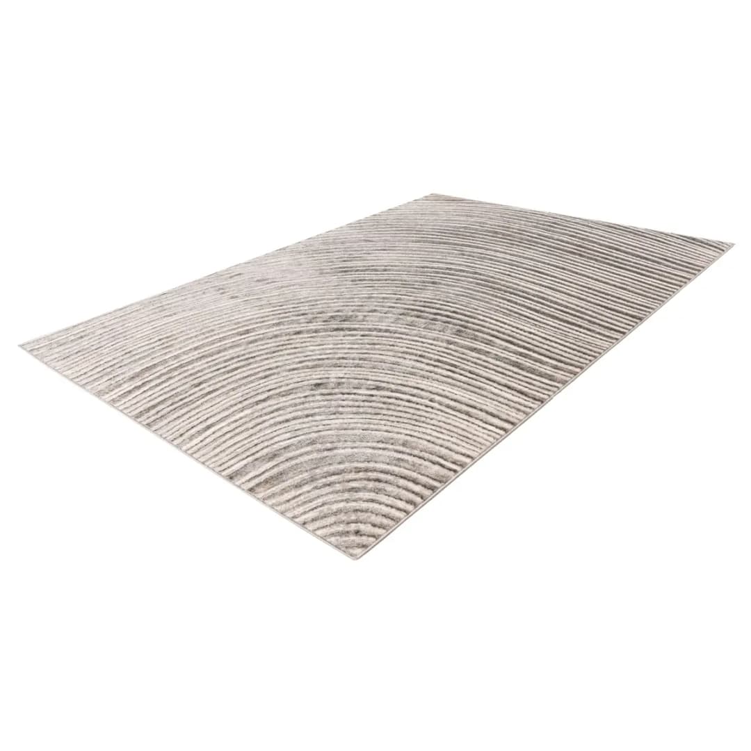 Kayoom Kurzflorteppich Chalk 425 Silber 120 x 170cm Polyester | Silber