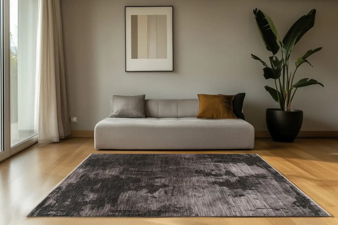 Kayoom Fissy Kurzflorteppich | Grau