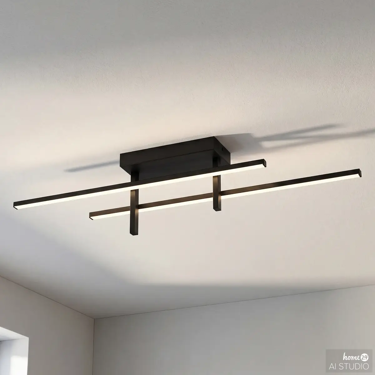 Eglo LED-Deckenleuchte TREPILIANO | Schwarz