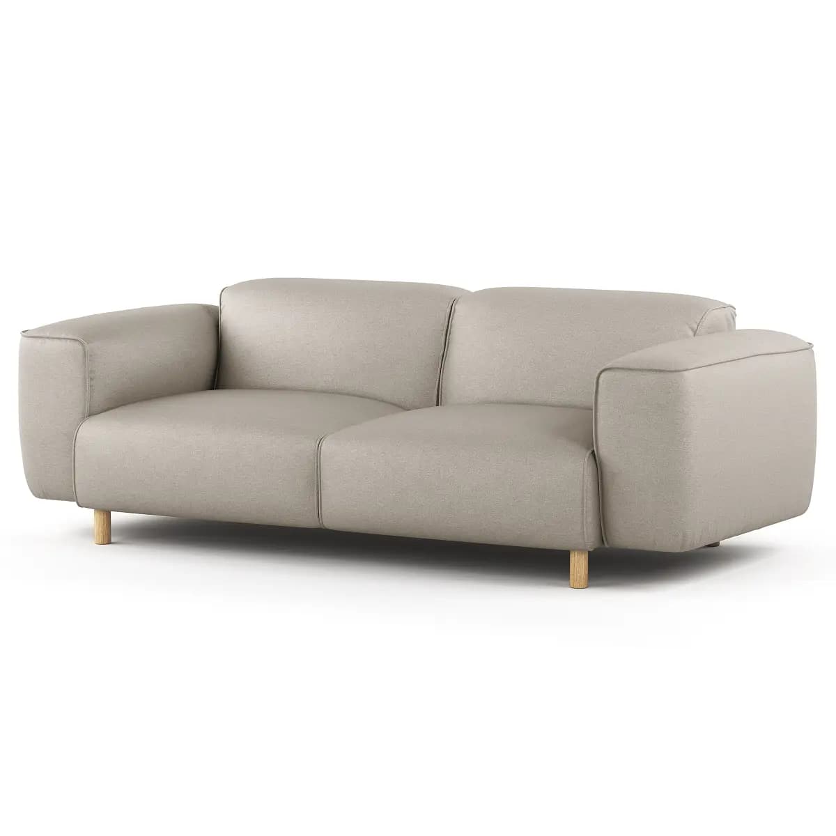 Studio Copenhagen 2,5-Sitzer Sofa Grau Webstoff Liane | Beige