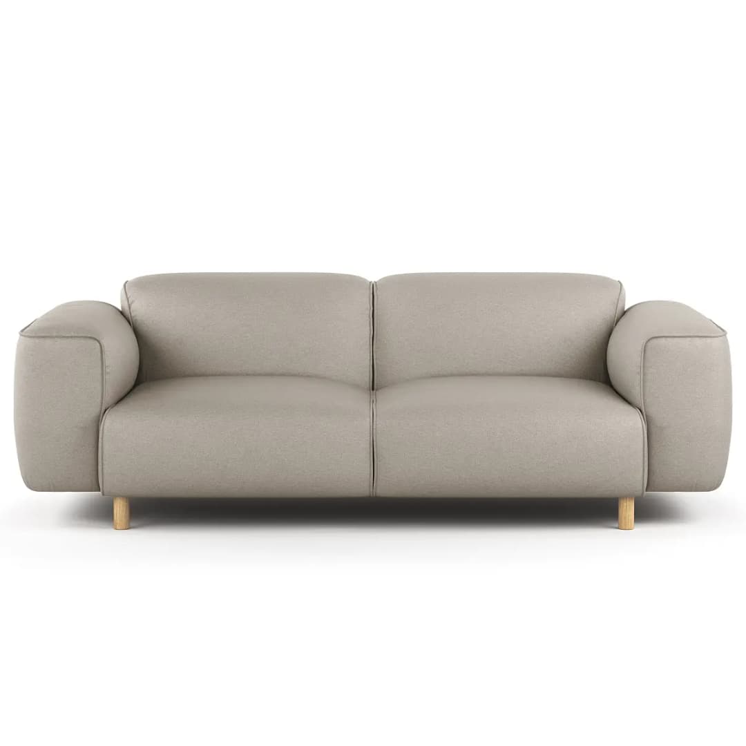 Studio Copenhagen 2,5-Sitzer Sofa Grau Webstoff Liane | Beige