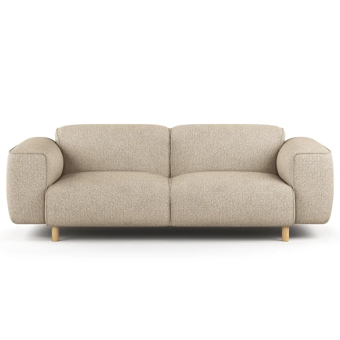 2,5-Sitzer Sofa Beige Webstoff Amaris | Beige