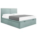 Boxspringbett 160 x 200cm Webstoff Genia | Blau